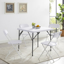 Chairs Included Folding Tables You ll Love Wayfair